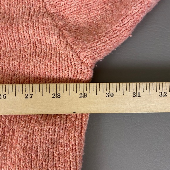 Old Navy Cable Knit Sweater Women's Plus Size 4X Bright Pink Mock Neck Pullover - Picture 7 of 11